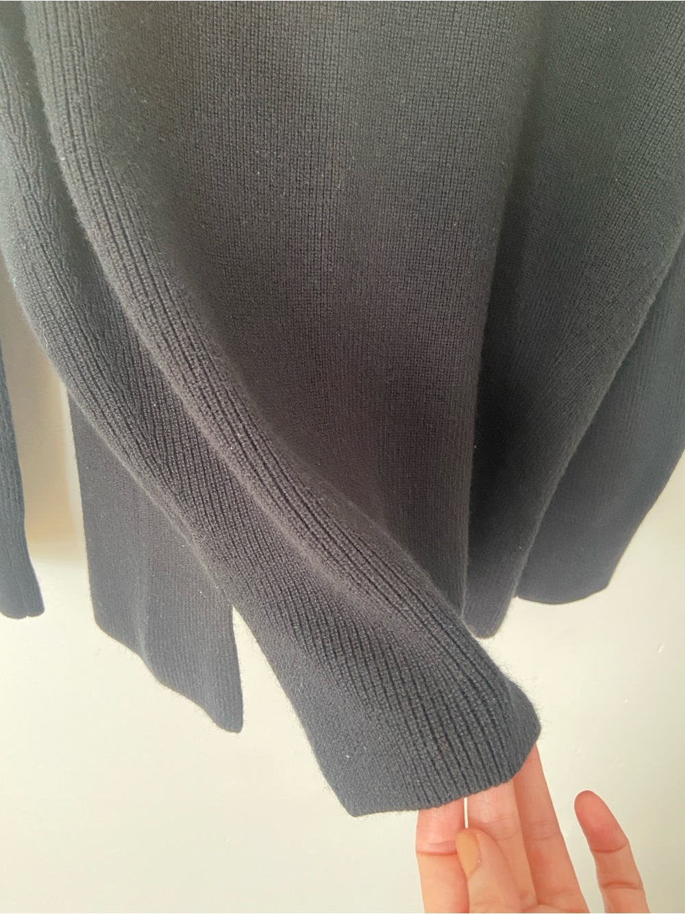 Lululemon Merino Wool Blend Ribbed Crewneck Sweater Black size 12 - Picture 10 of 13